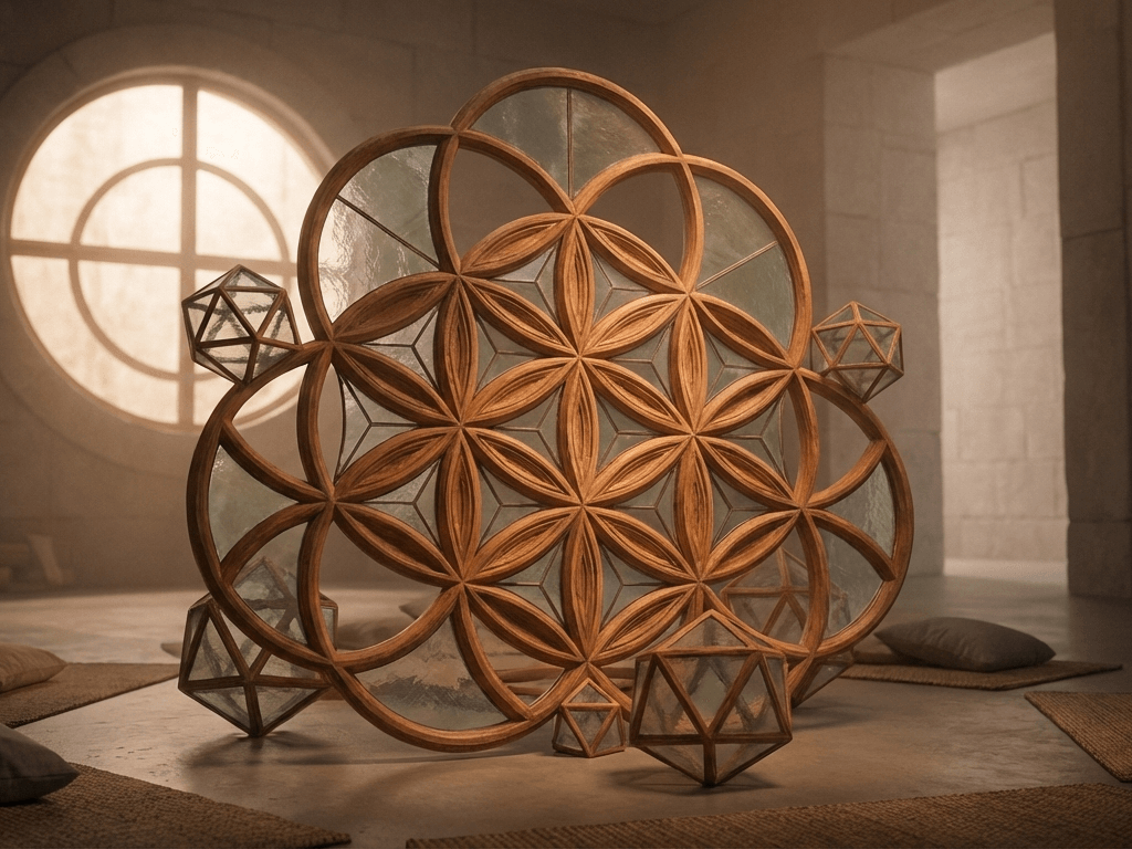 Spiritual art sacred geometry meditation
